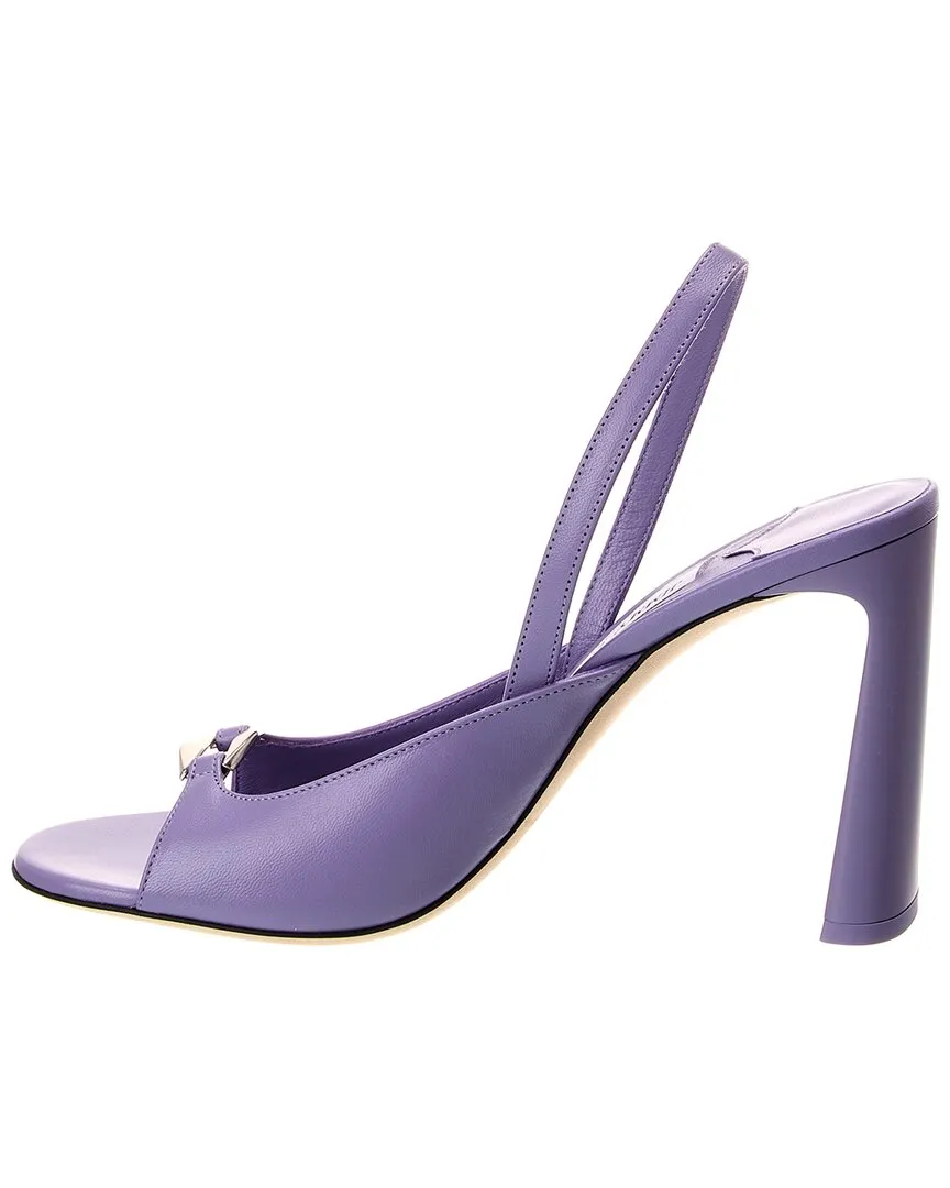 Jimmy Choo Lev 95 Leather Slingback Sandal