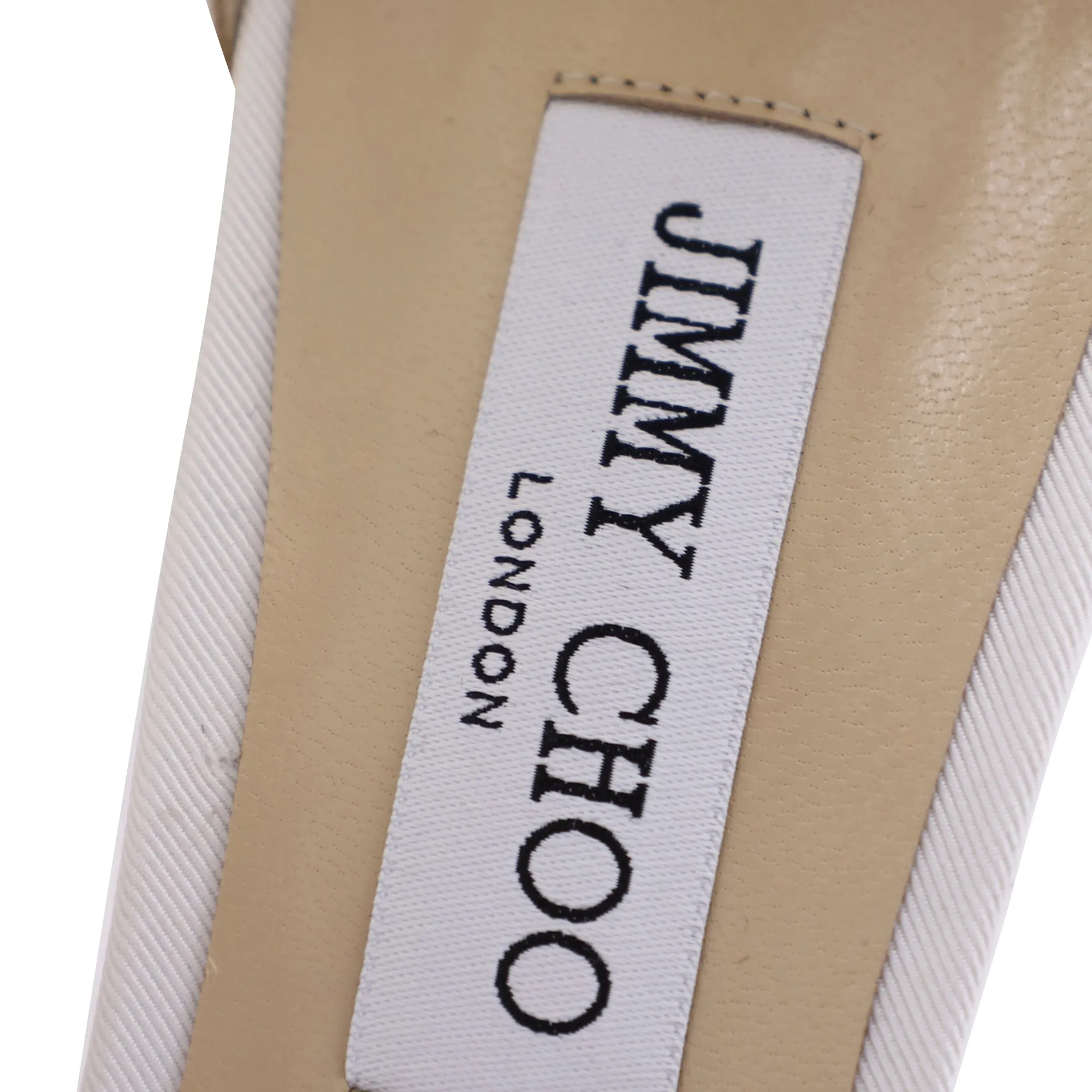 Jimmy Choo Rosie Ankle Strap Sandals in Ivory Satin