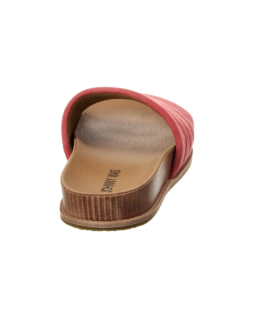 Johnny Was Solid Stitch Suede Sandal