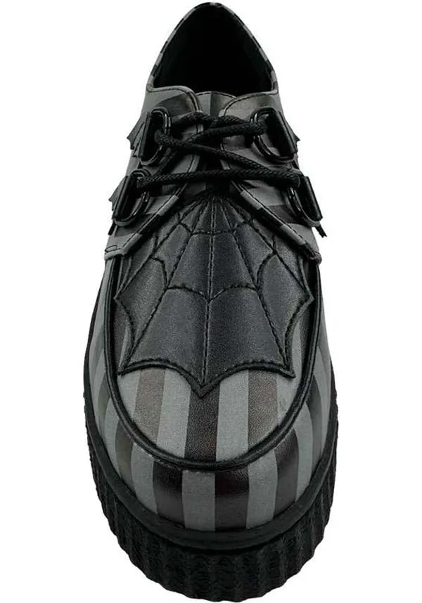 Krypt Web Stripe [Grey/Black] | CREEPERS**