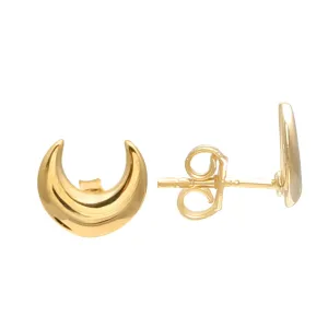 Kyoti Mini Crescent Moon Studs Gold