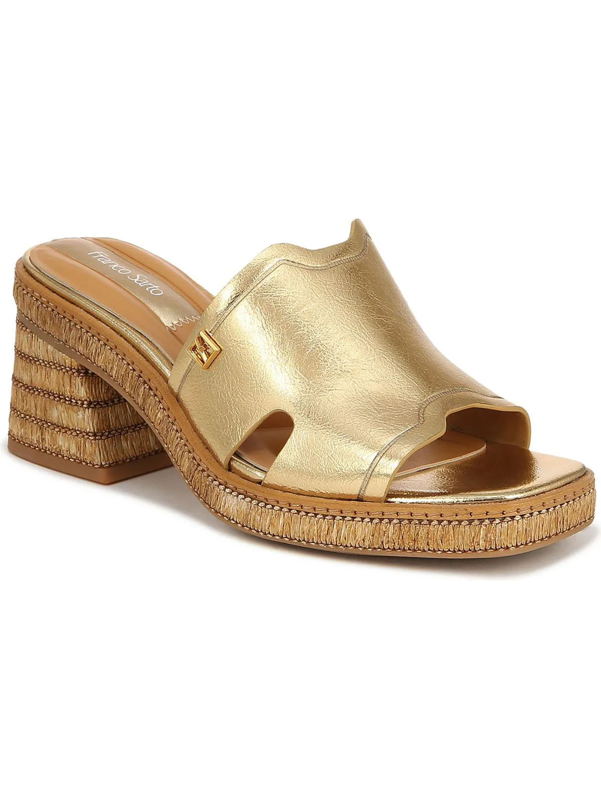 L-Florence Womens Comfort Insole Faux Leather Espadrilles