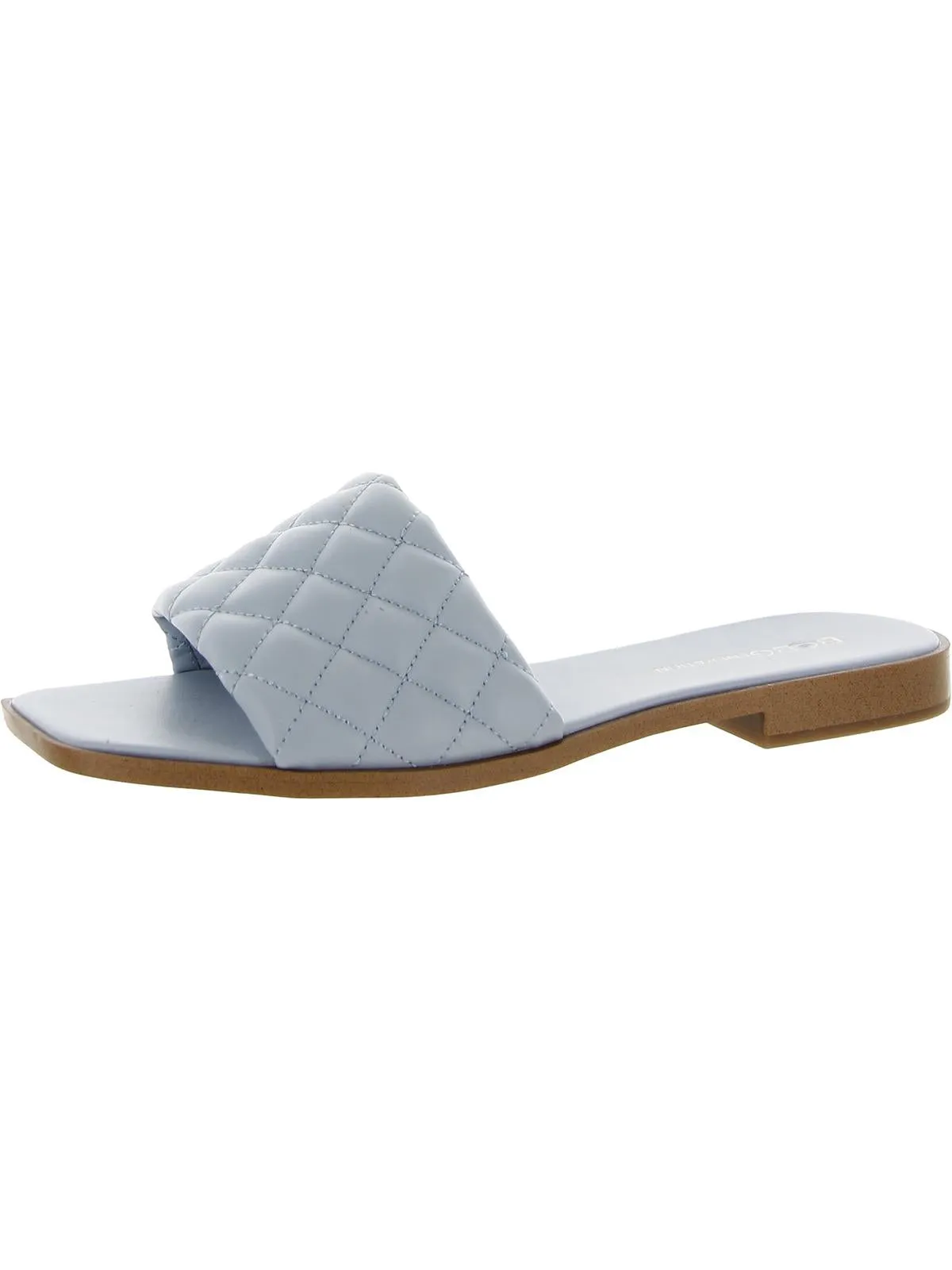Laila Womens Quilted Slip On Flat Sandals