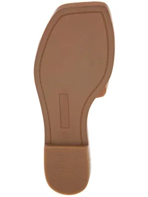 Laila Womens Quilted Slip On Flat Sandals