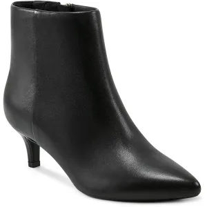 Laina Womens Zipper Leather Booties