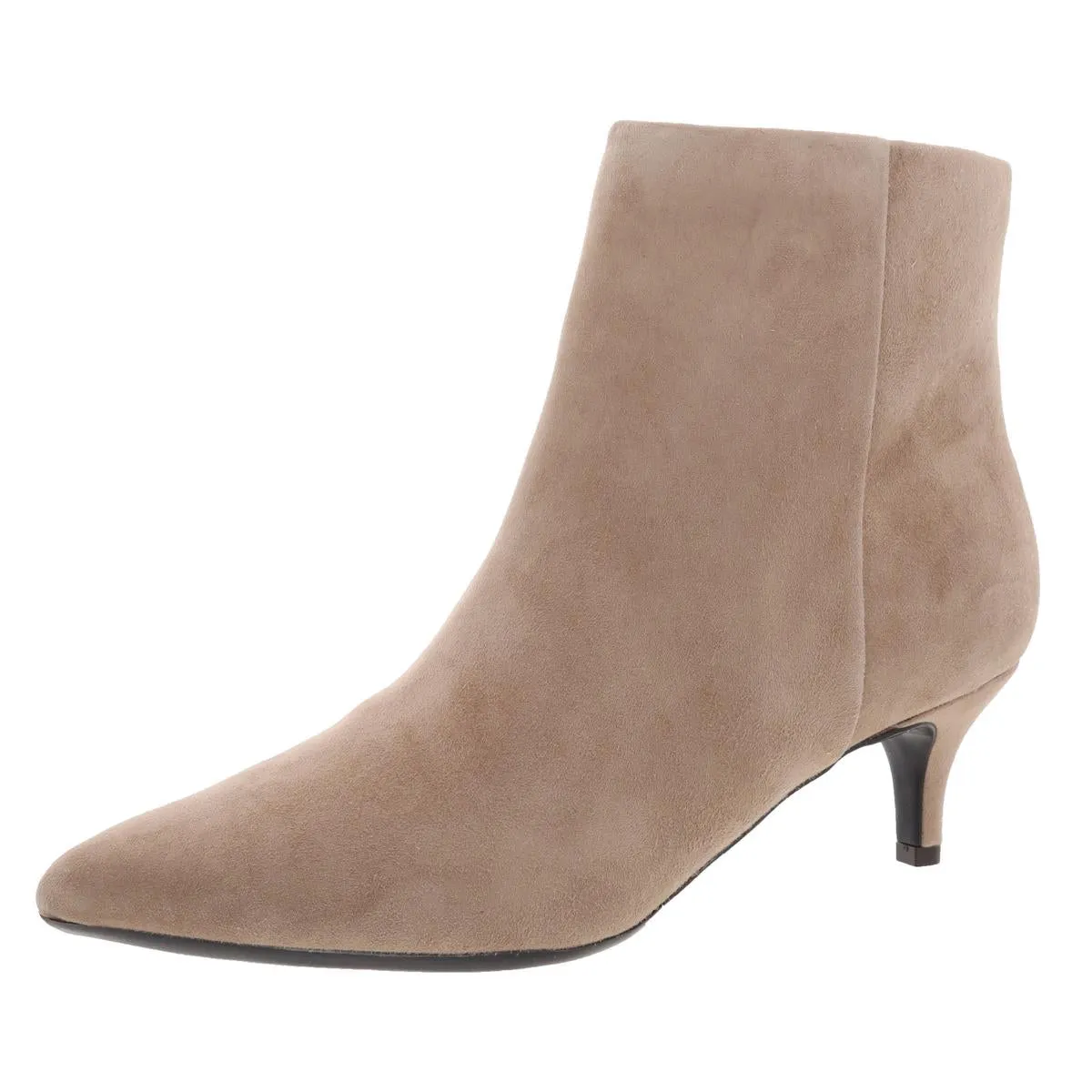 Laina Womens Zipper Leather Booties