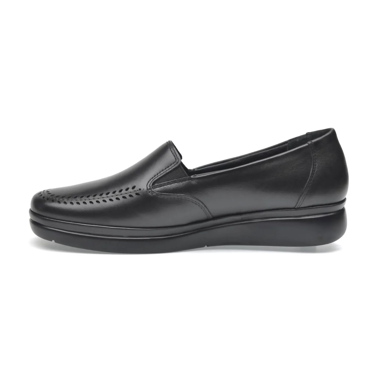 Lambskin Mireya Moccasins In Black