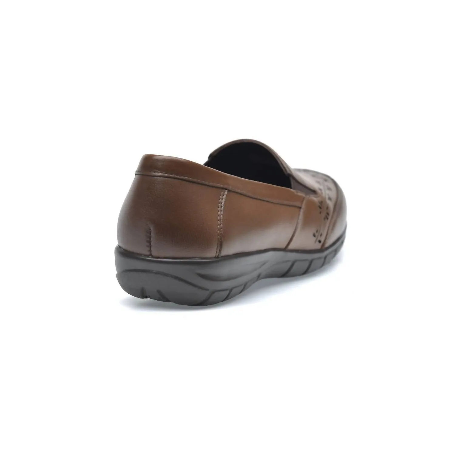 Lambskin Moccasin In Bison Brown