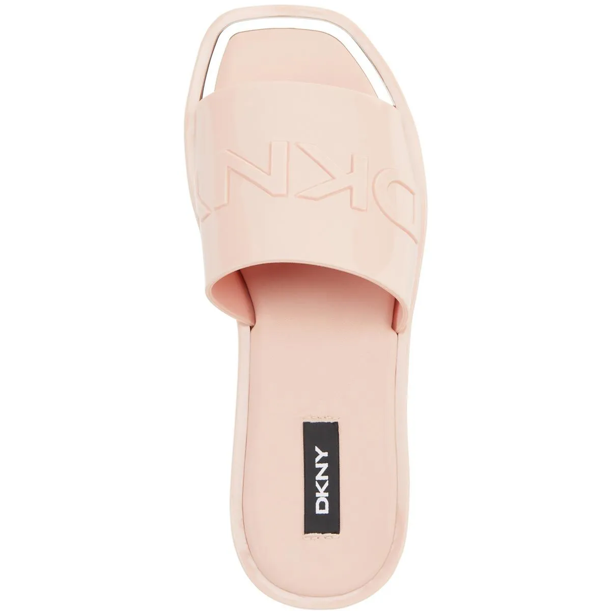 Laren Platform Slide Womens Slip On Logo Slide Sandals
