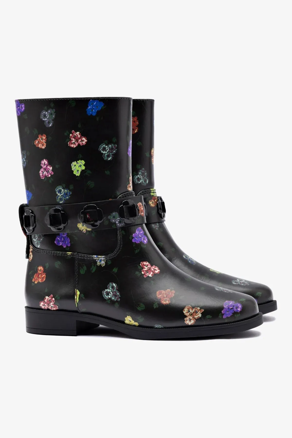Larroud x Libertine Milan Flat Bootie In Antique Primrose