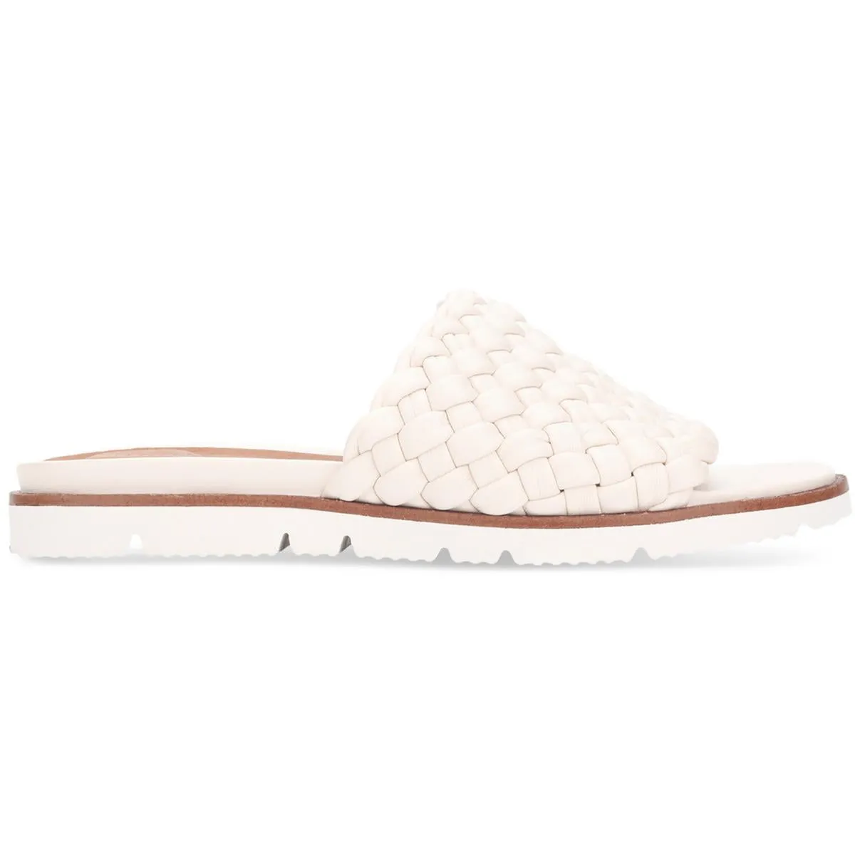 Lavern Lite Braid Womens Faux Leather Slip On Thong Sandals
