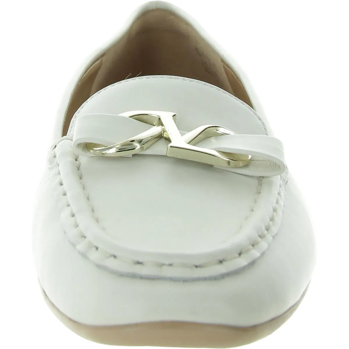 Layla Womens Leather Slip-On Loafers