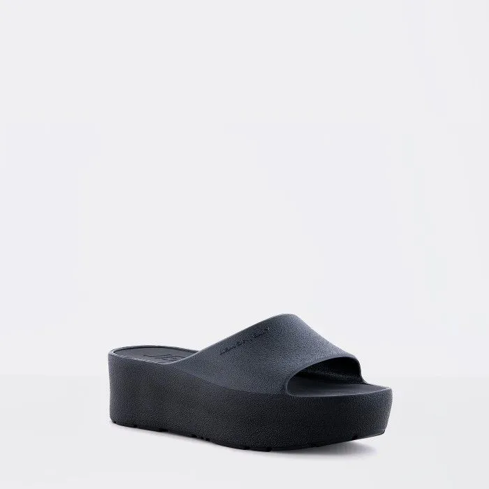 Lemon Jelly Sunny Platform Slides Black