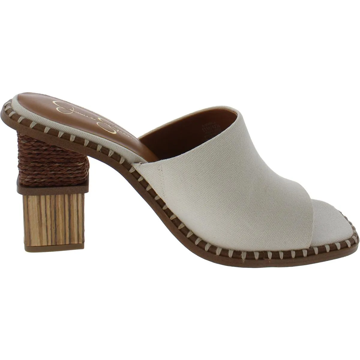 Lendrila Womens Block Heel Slip-On Heels