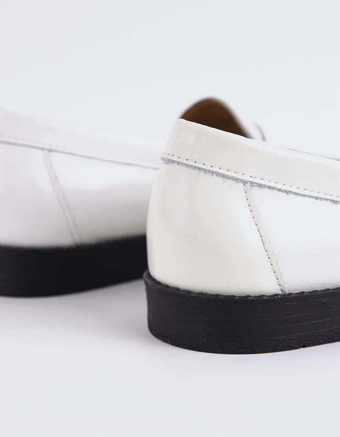 Lettine Off White Naplack Leather