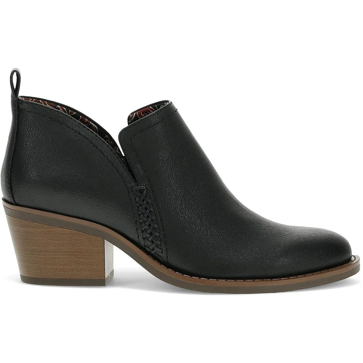 Lidian Womens Faux Leather Ankle Booties