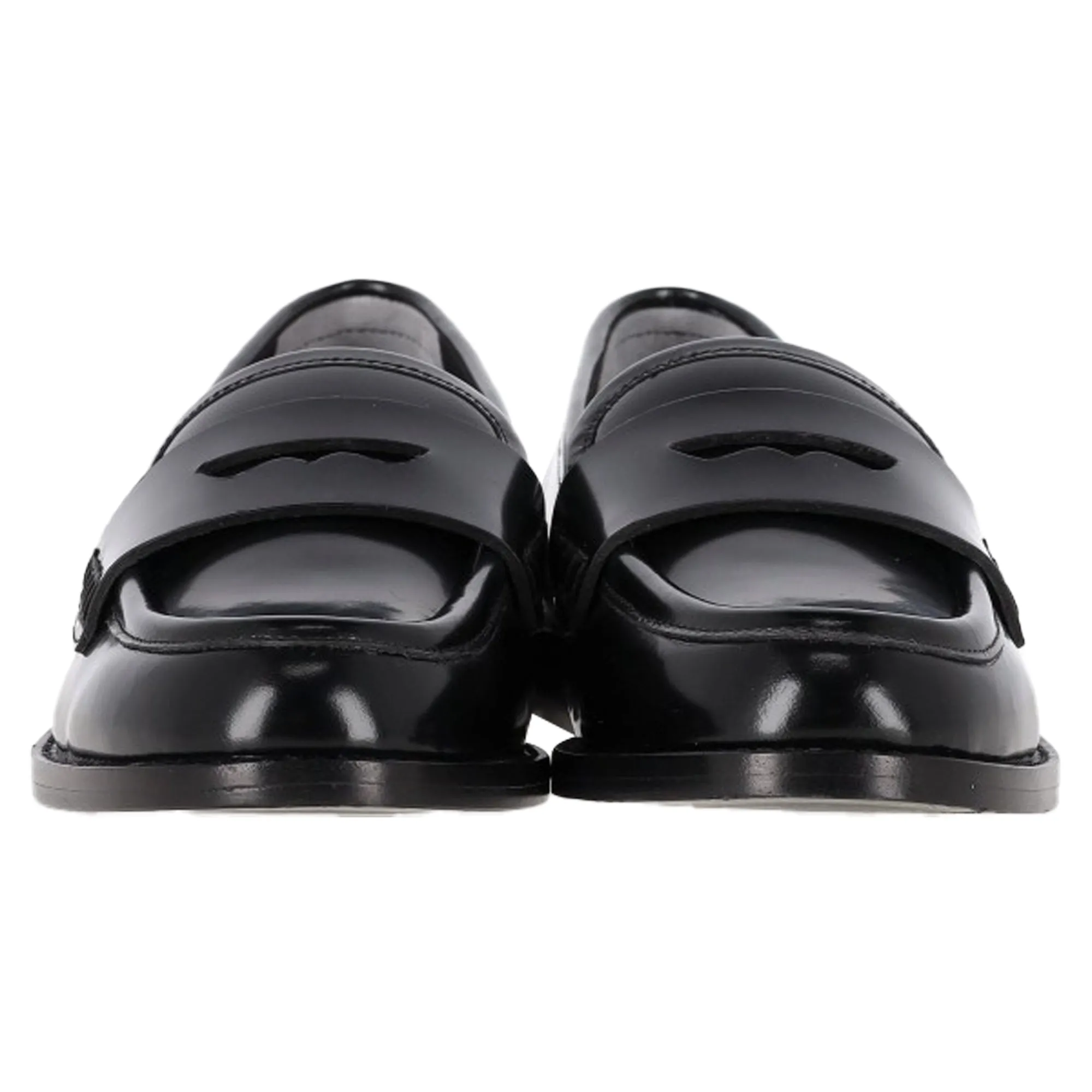 Loeffler Randall Penny Loafers in Black Leather