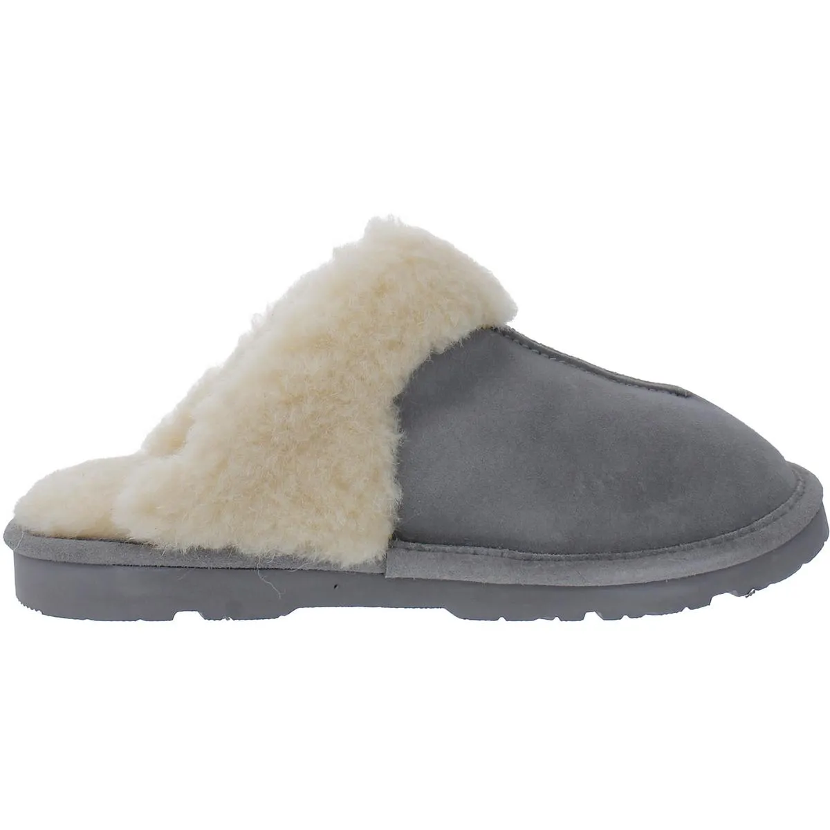 LOKETTA Womens Suede Slip On Slide Slippers