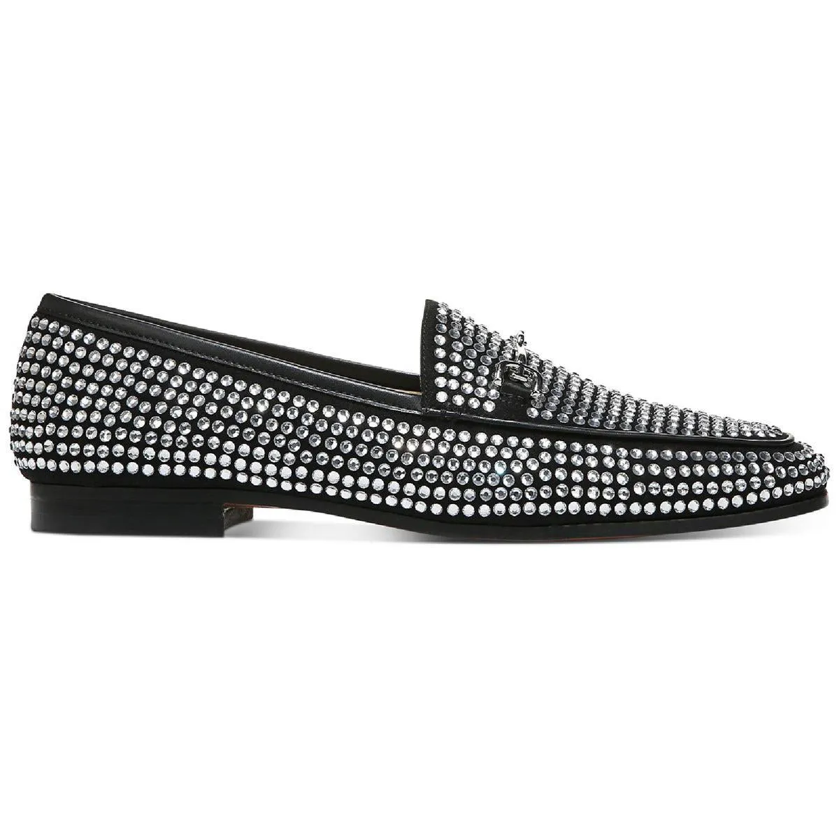 Loraine Glitz Womens Rhinestone Slip On Loafers