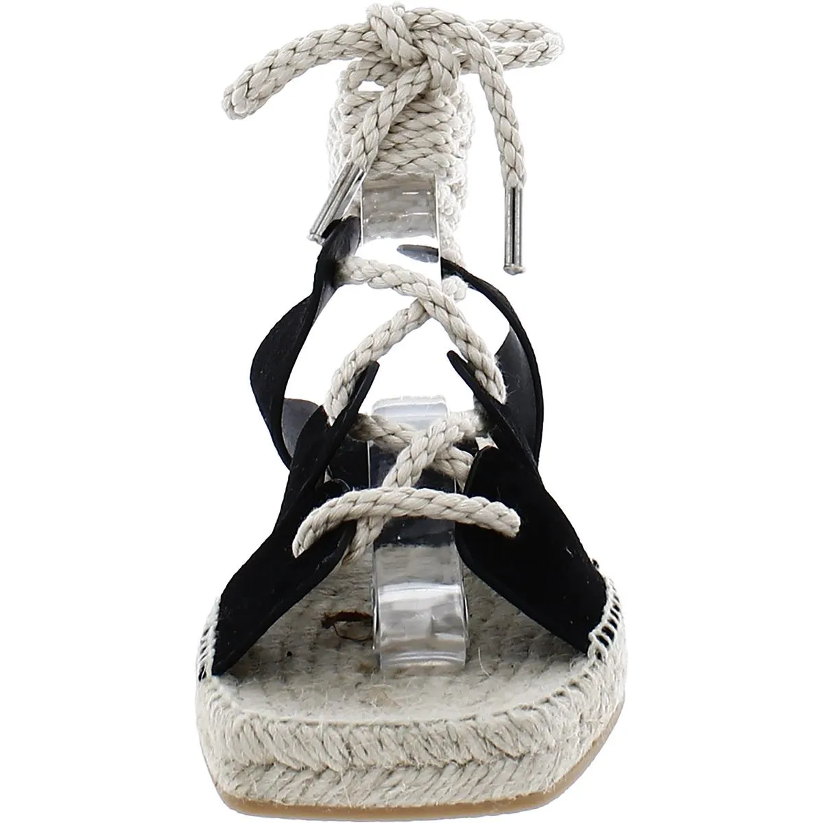 Lucy Womens Suede Ankle Tie Espadrilles