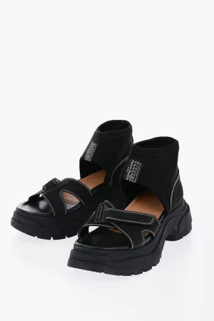 Maison Margiela Suede Sandals With Tank Sole