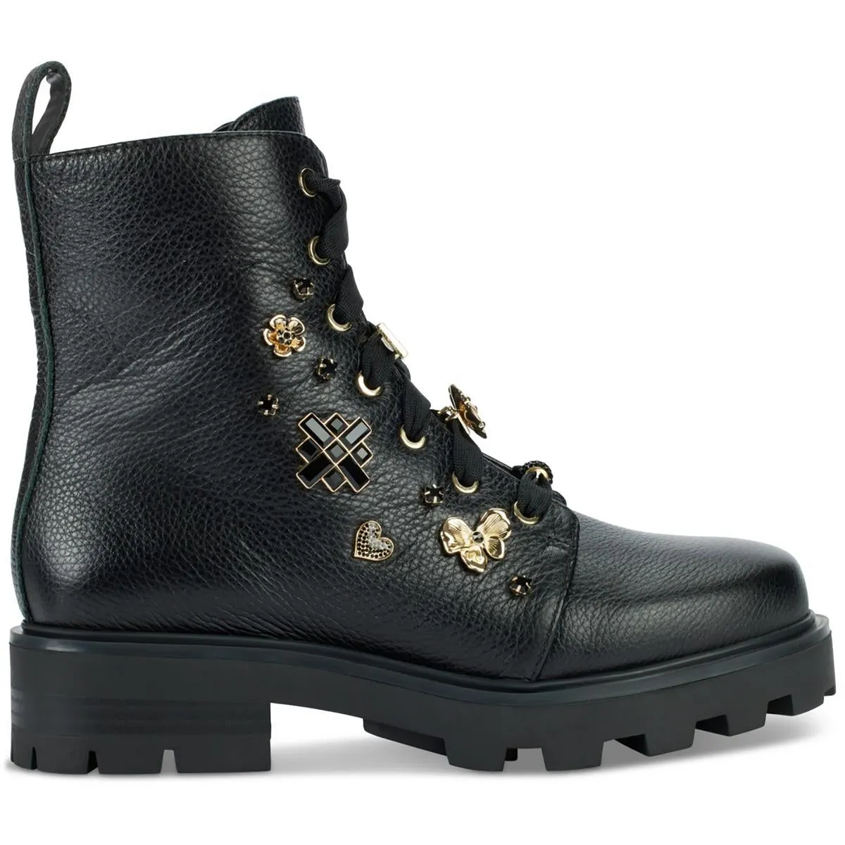 Makenzie Womens Lace-Up Leather Combat & Lace-Up Boots