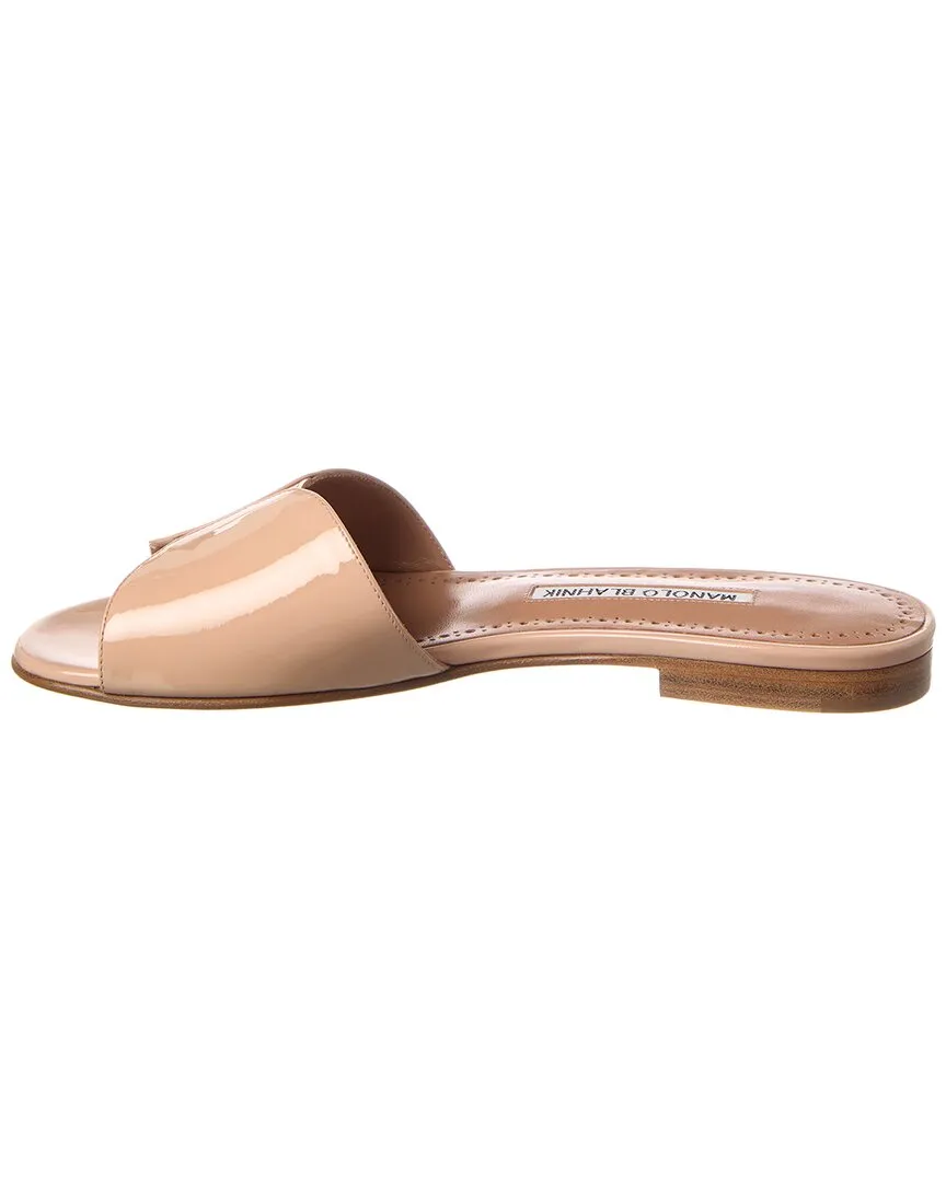 Manolo Blahnik Houramu Patent Sandal