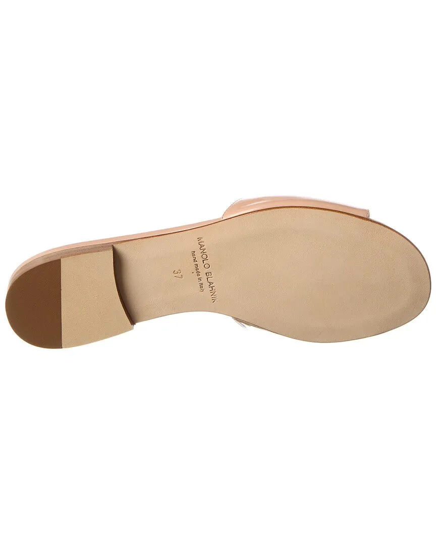 Manolo Blahnik Houramu Patent Sandal