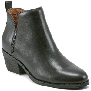 marisole Womens Zipper Leather Ankle Boots