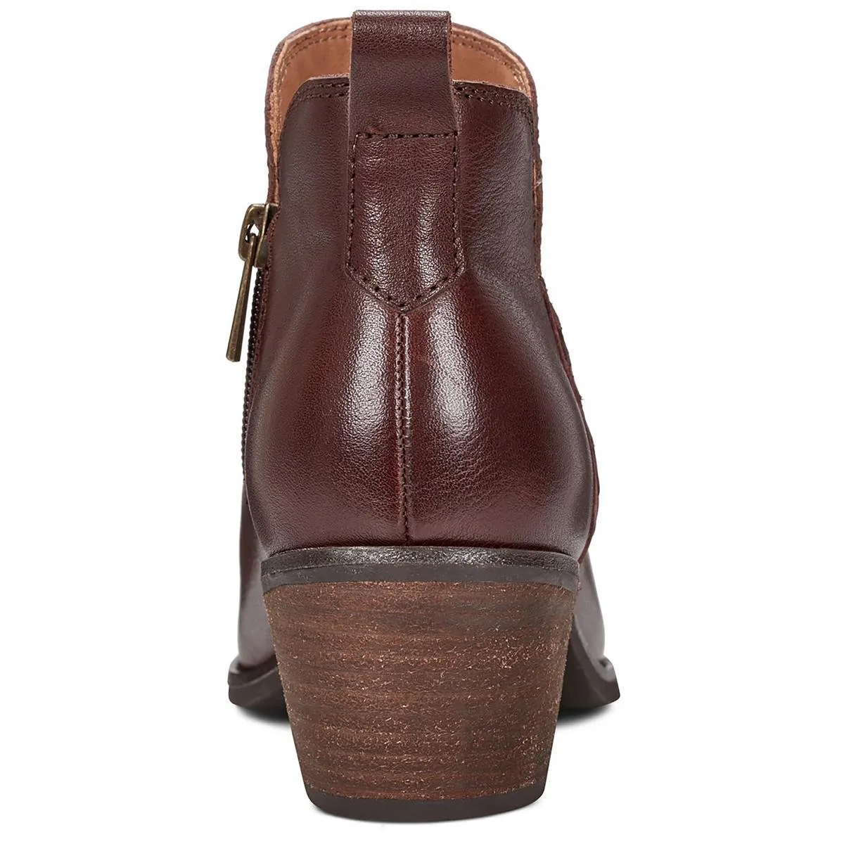 marisole Womens Zipper Leather Ankle Boots