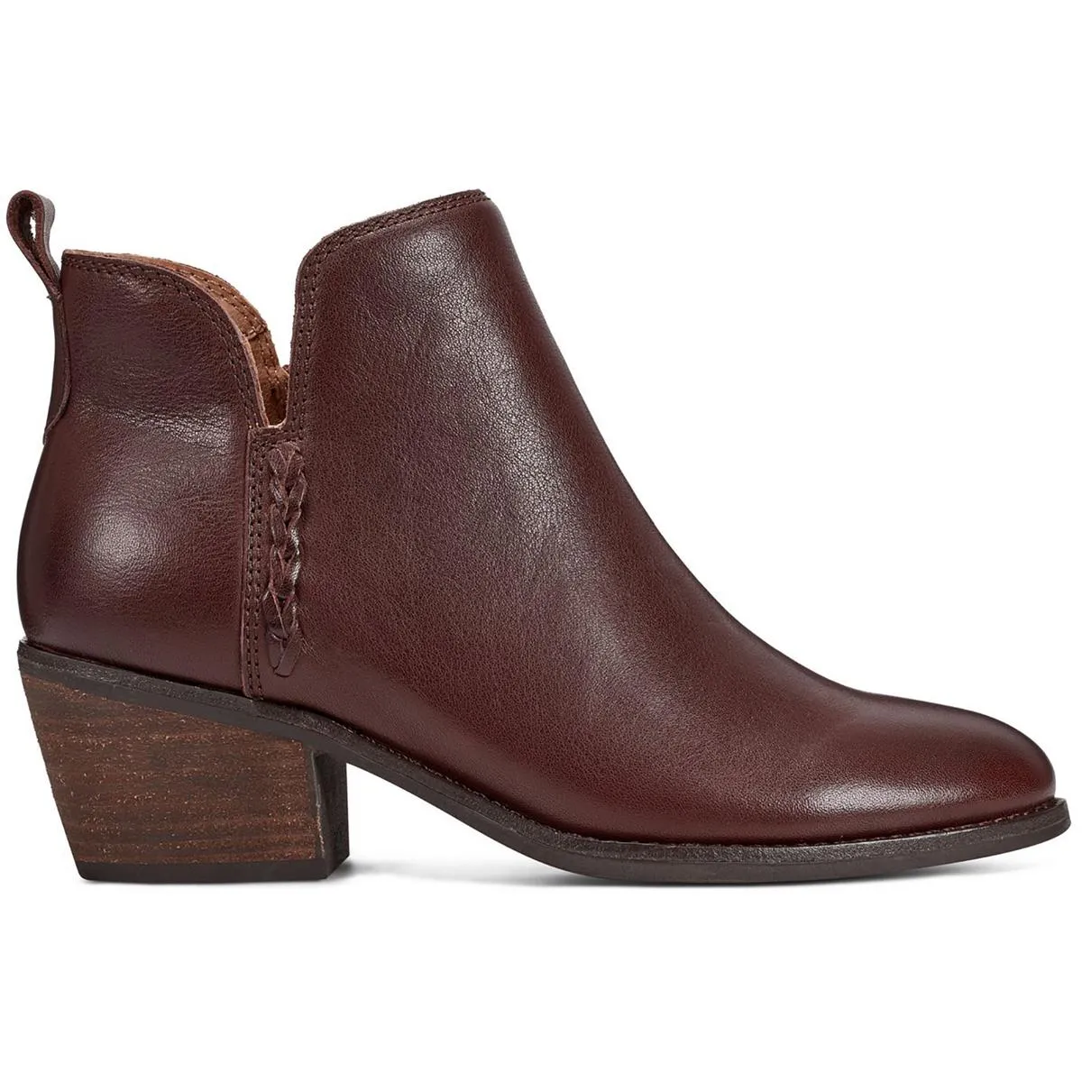 marisole Womens Zipper Leather Ankle Boots