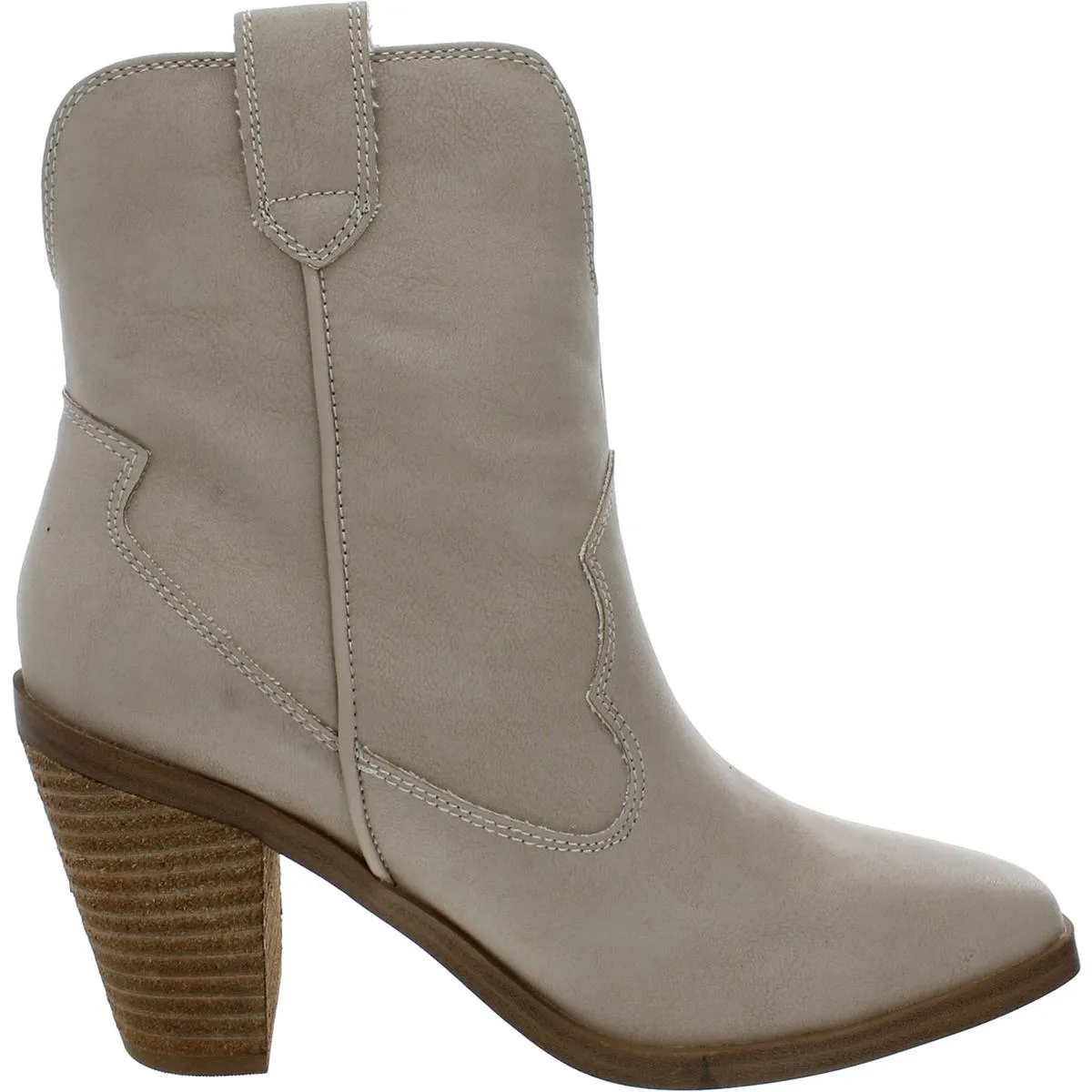 Markus Womens Leather Square Toe Ankle Boots