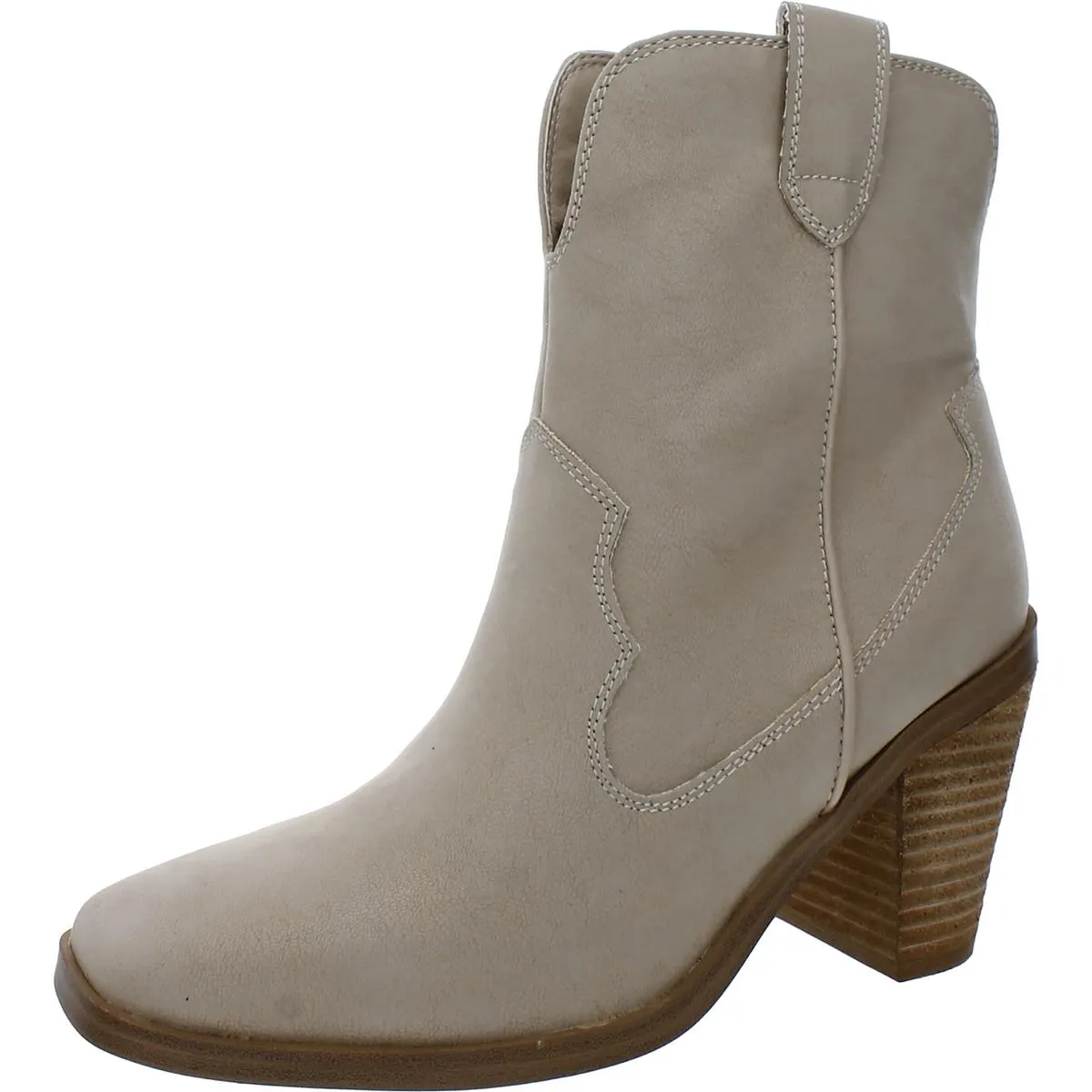Markus Womens Leather Square Toe Ankle Boots
