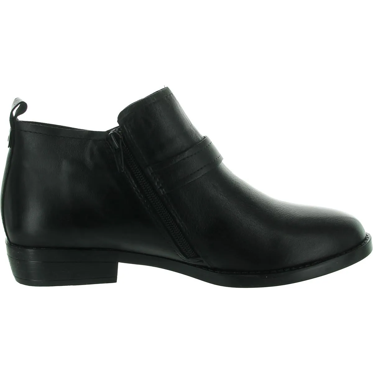 MAVERICK Womens Buckle Leather Ankle Boots