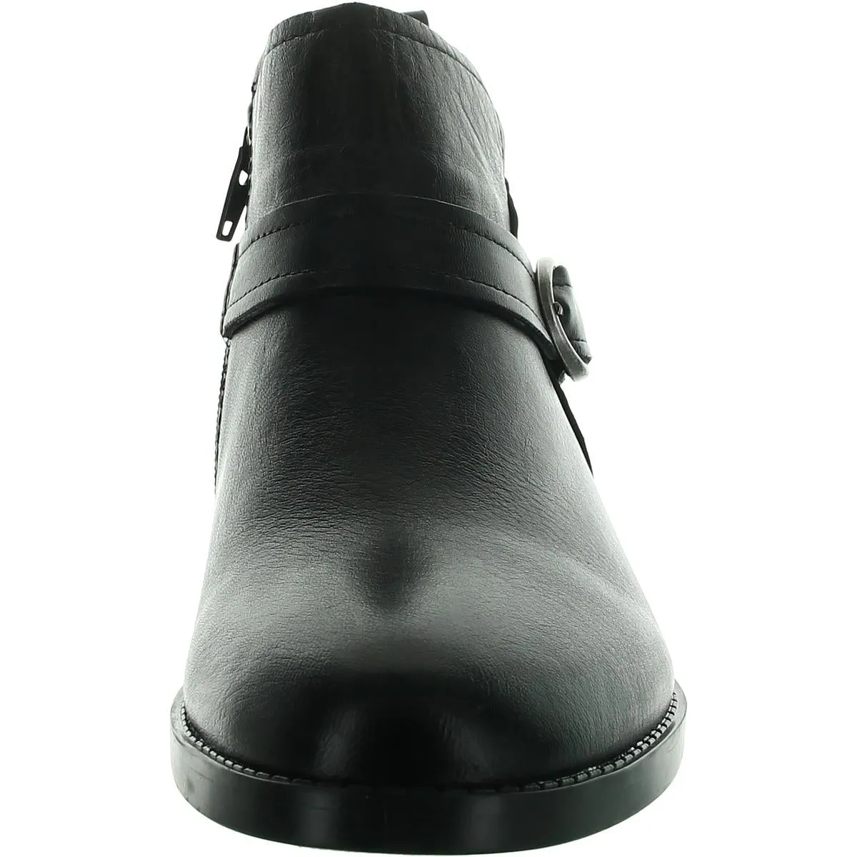 MAVERICK Womens Buckle Leather Ankle Boots