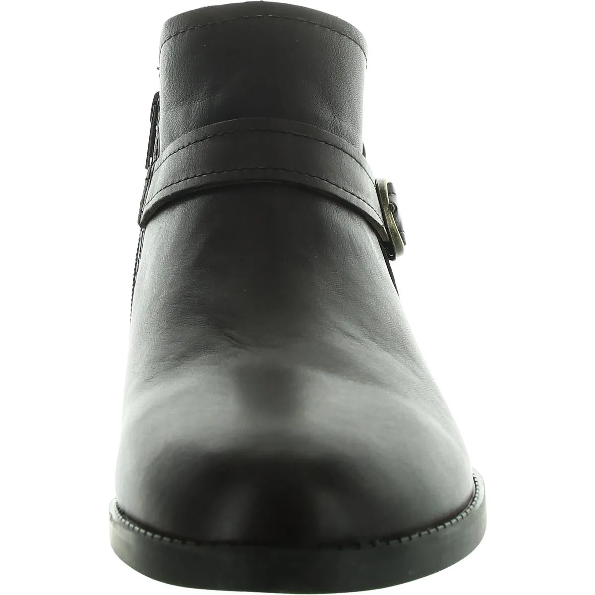 MAVERICK Womens Buckle Leather Ankle Boots