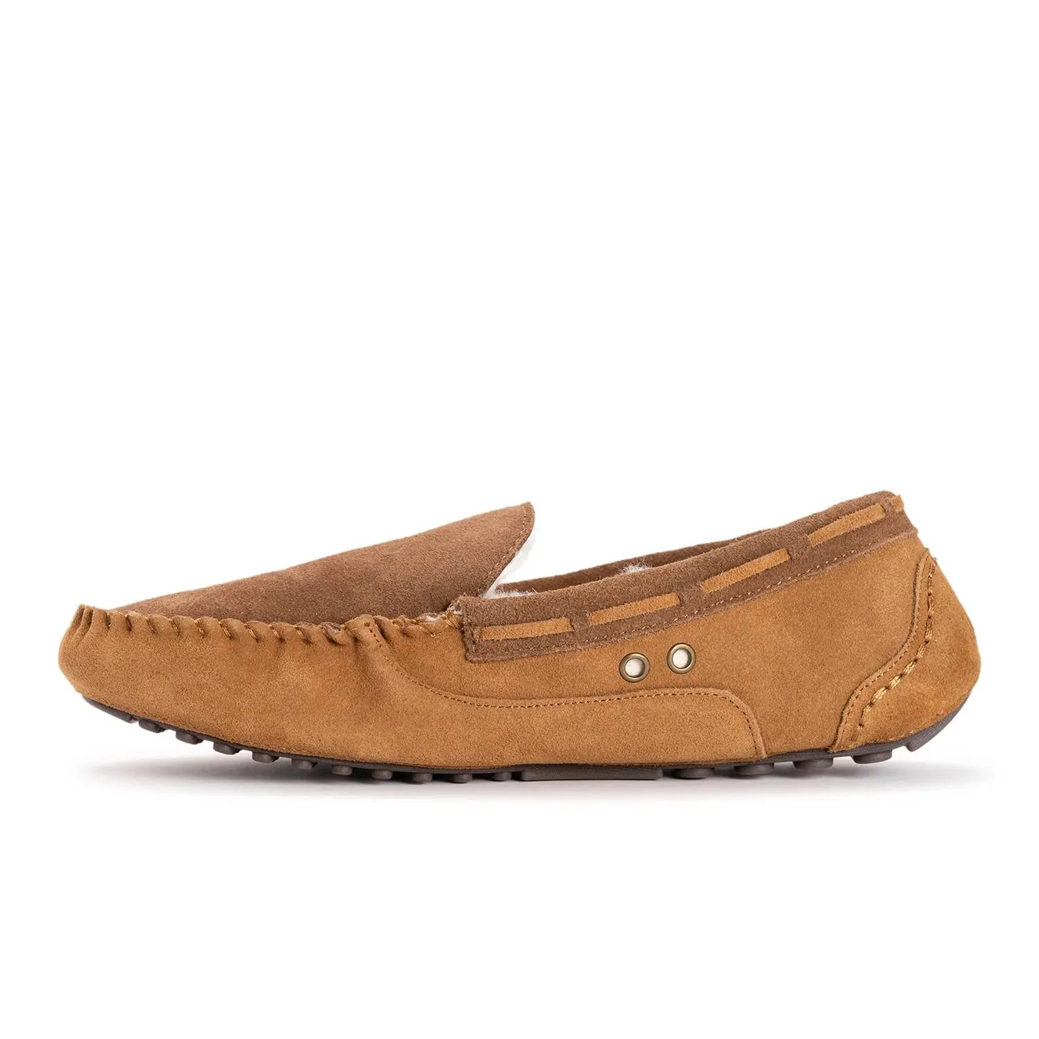 Men's Everett Moccasin Slippers In Camel