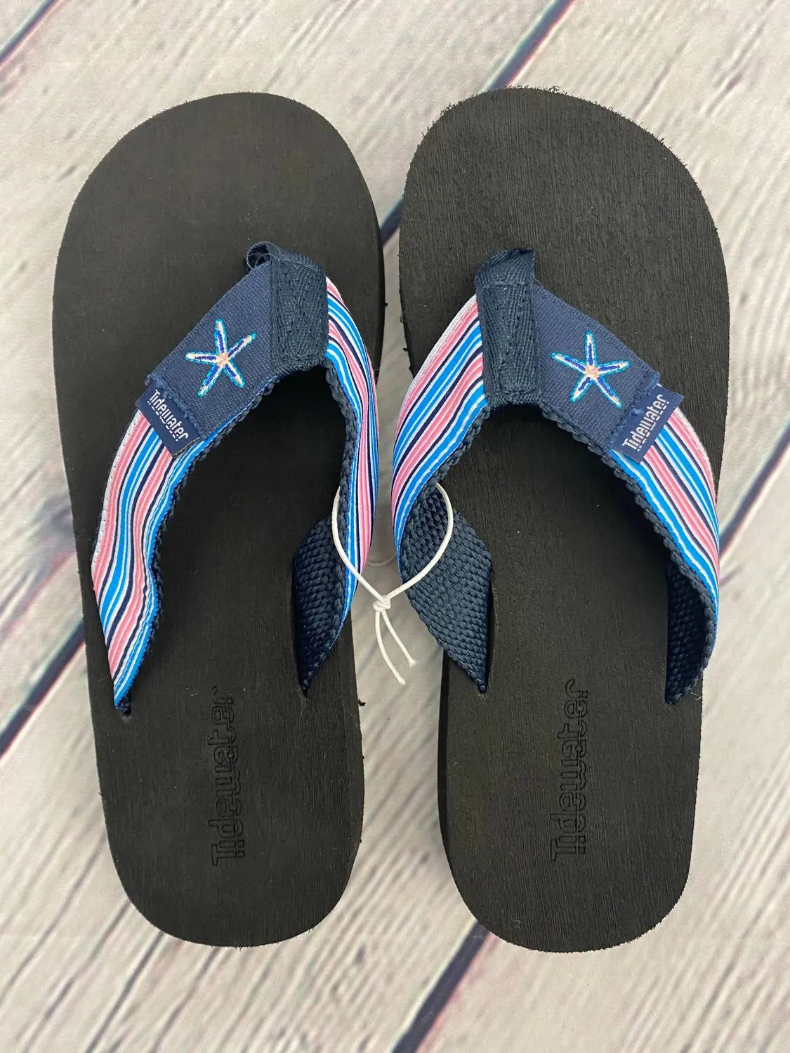 Men's Flip Flop Sandals In Starfish Stripes
