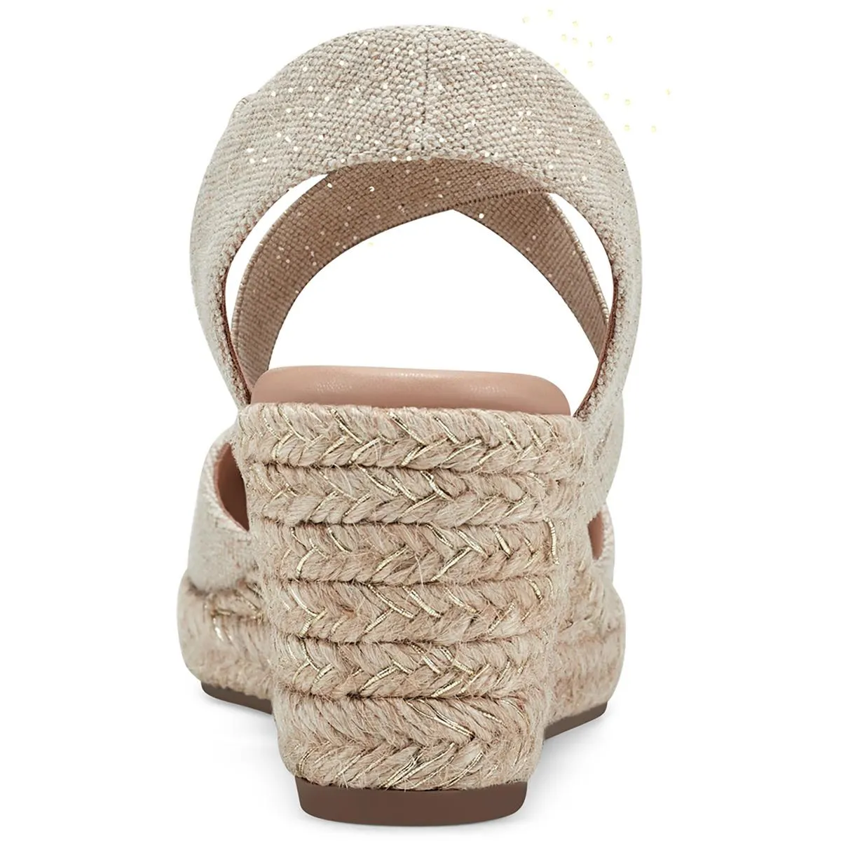 MEZA7 Womens Almond toe Slip on Wedge Heels