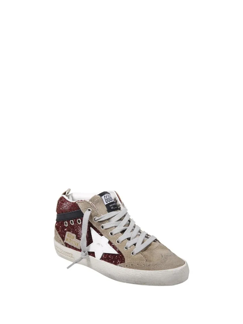 Mid Star Glitter Upper Suede Sneaker