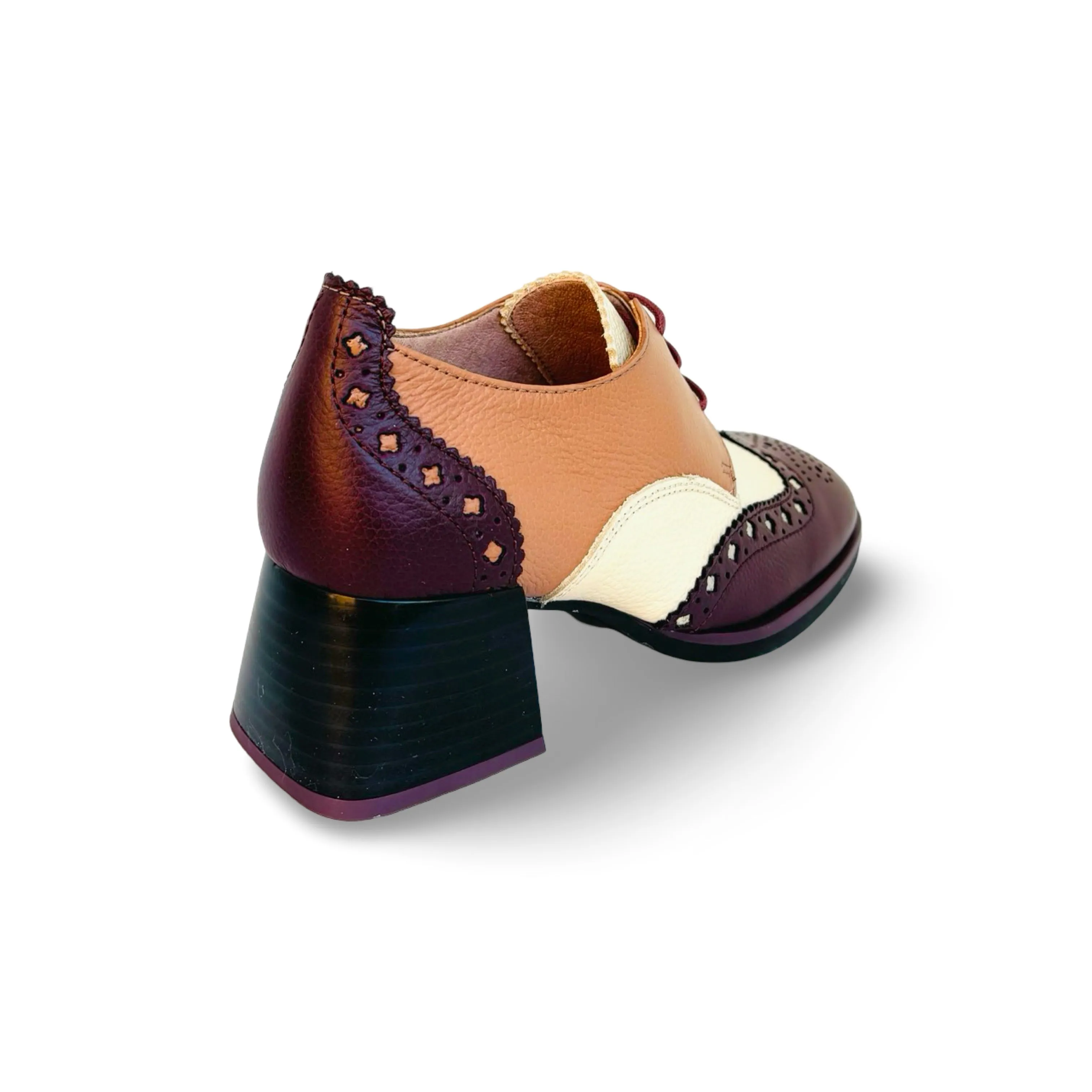 Milan Brown Lace Up Spat