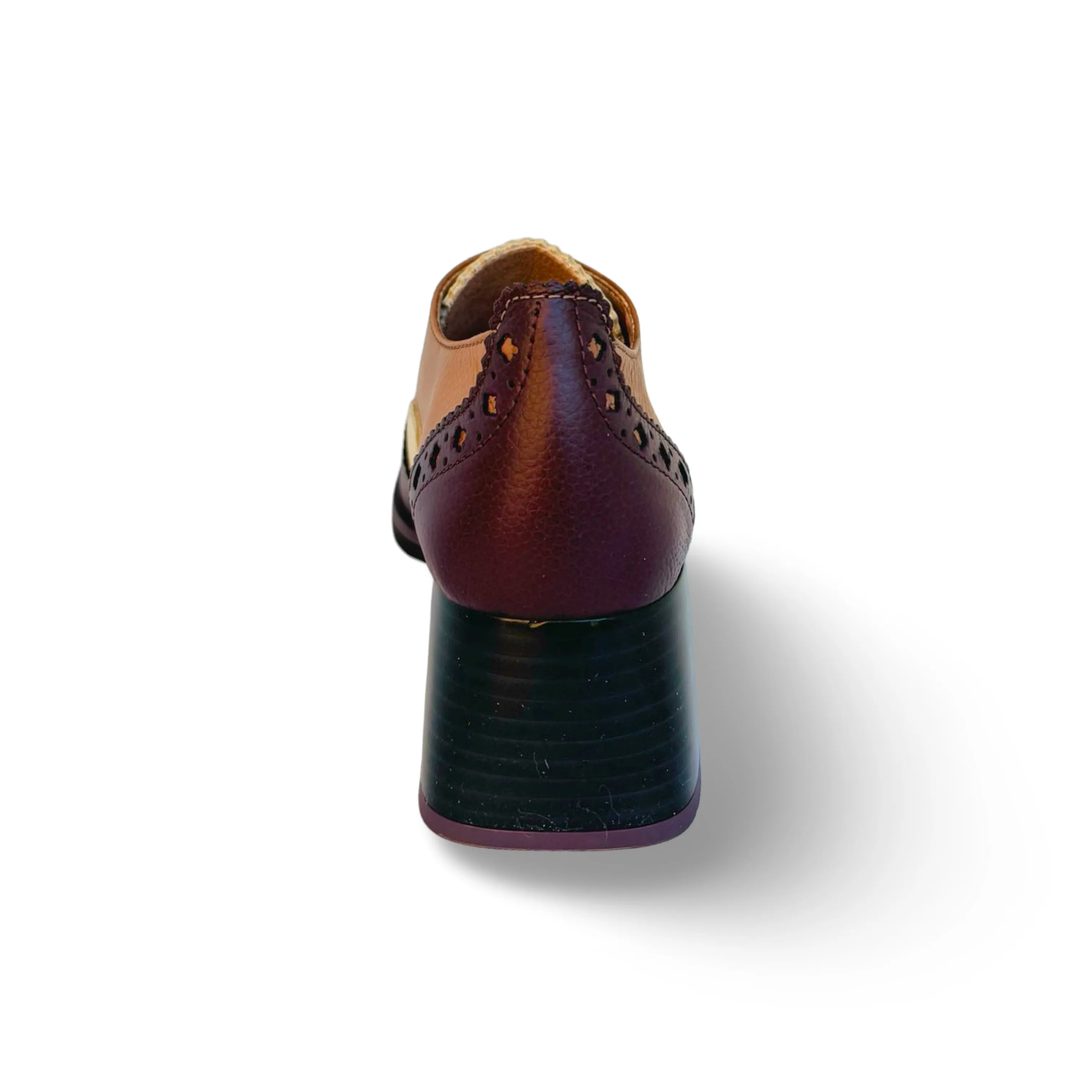 Milan Brown Lace Up Spat