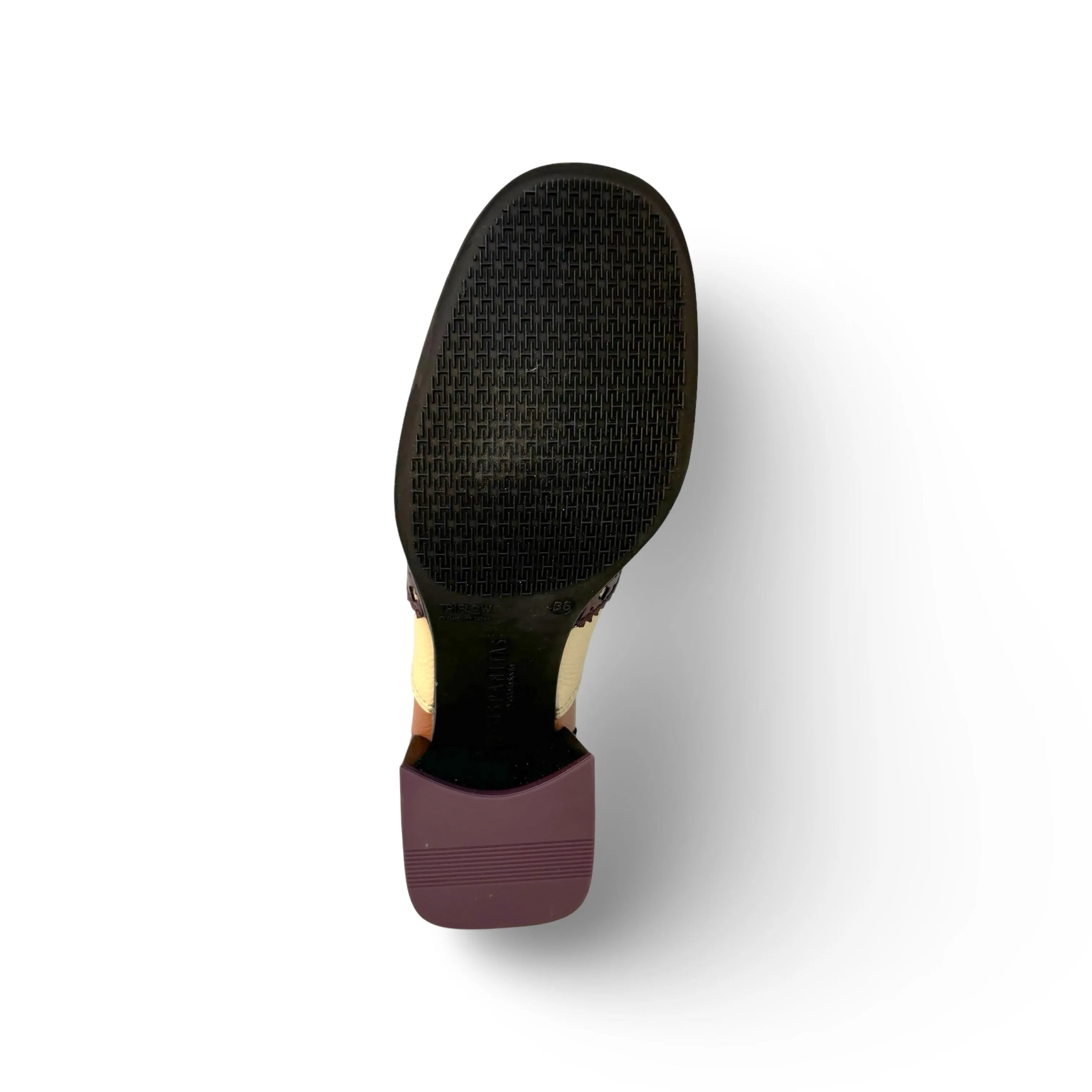 Milan Brown Lace Up Spat