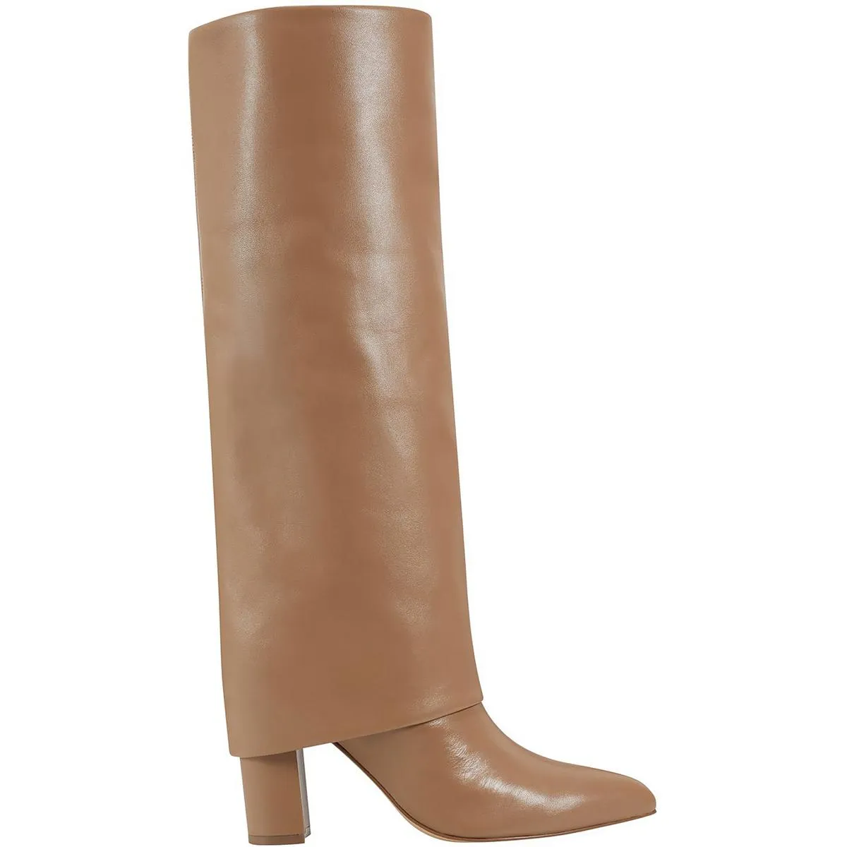 miLeina Womens Solid Leather Knee-High Boots
