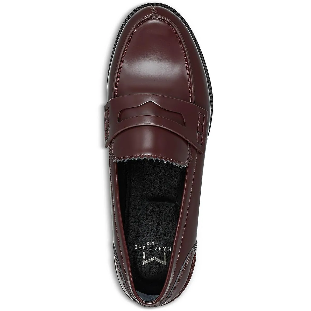 MILTON Womens Leather Slip on Loafers
