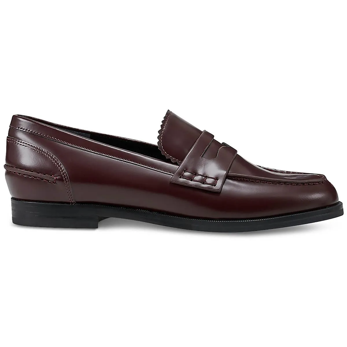 MILTON Womens Leather Slip on Loafers
