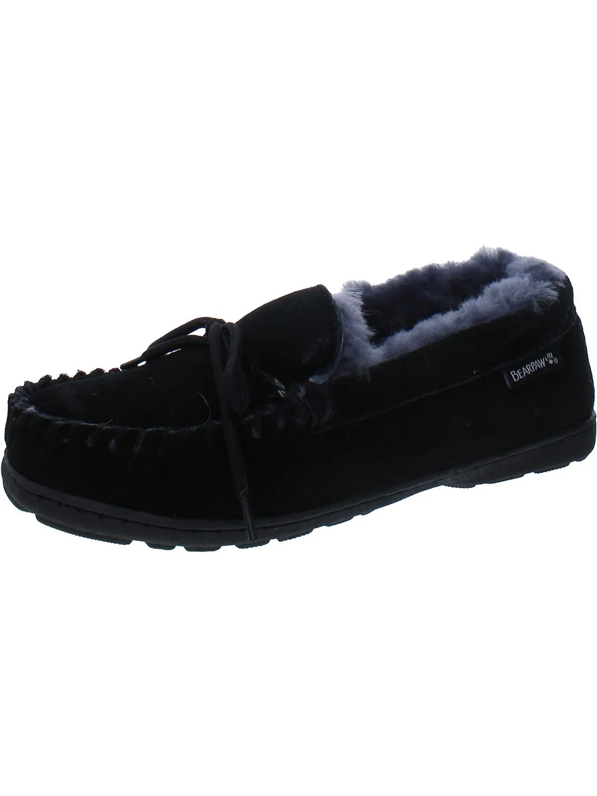 Mindy Womens Cow Suede Slip On Moccasins