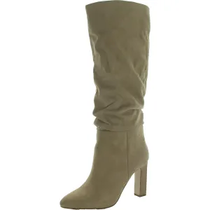 Minerva Womens Faux Suede Tall Knee-High Boots