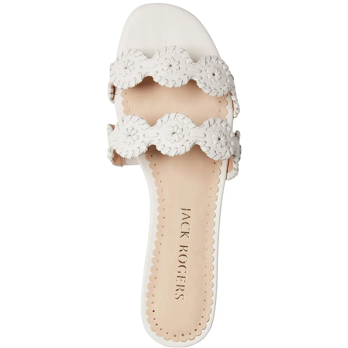 Mini Lauren Slide Womens Embroidered Slip On Slide Sandals