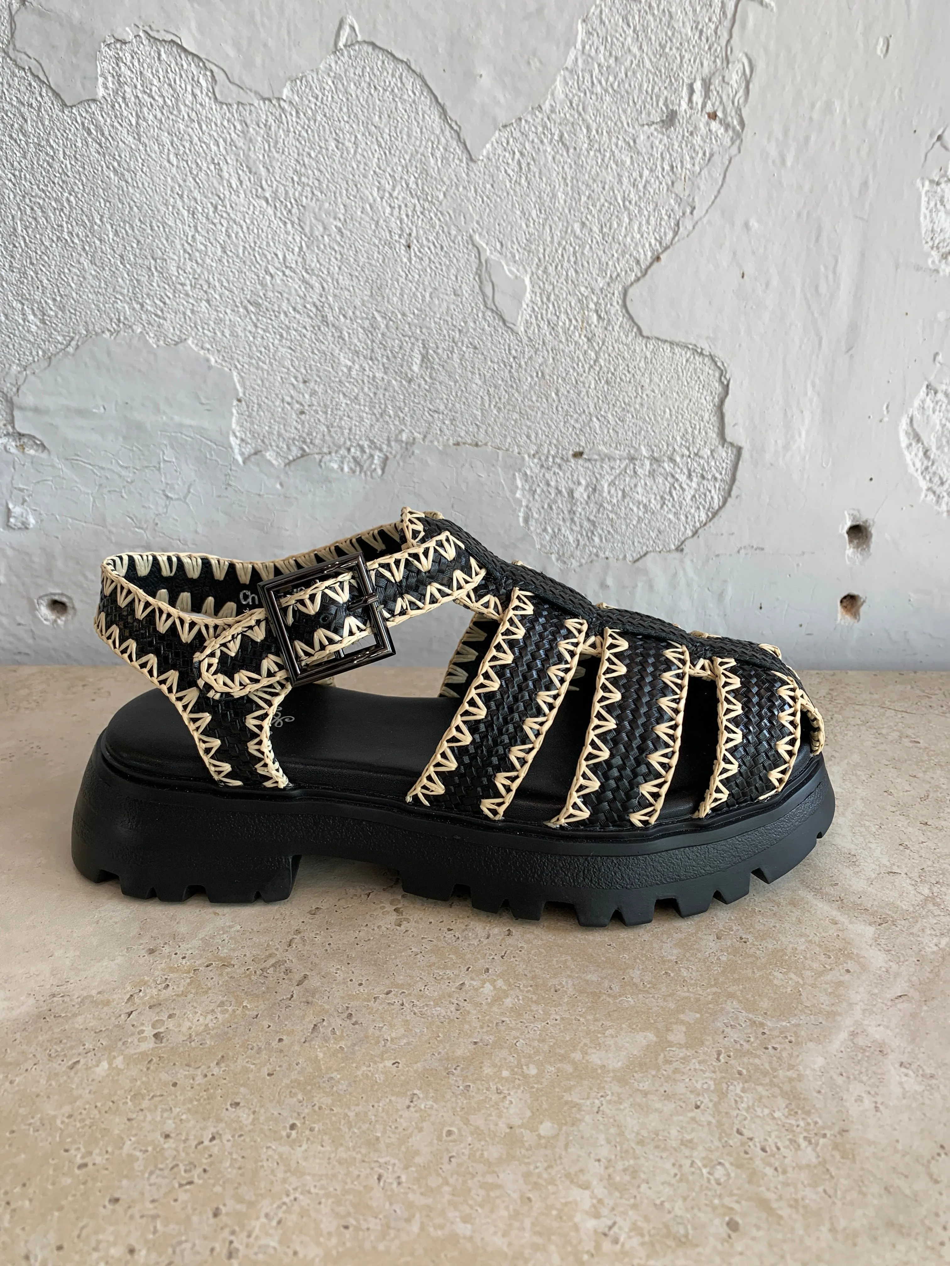 Minx Chloe Black Ivory Stitch